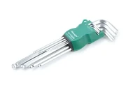 G17 Type 9 stk Mat Finish Kugle Hoved Hex Nøgle Sæt